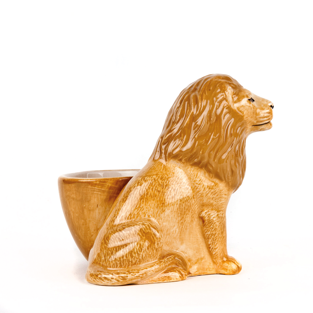 Ceramic egg cup - lion