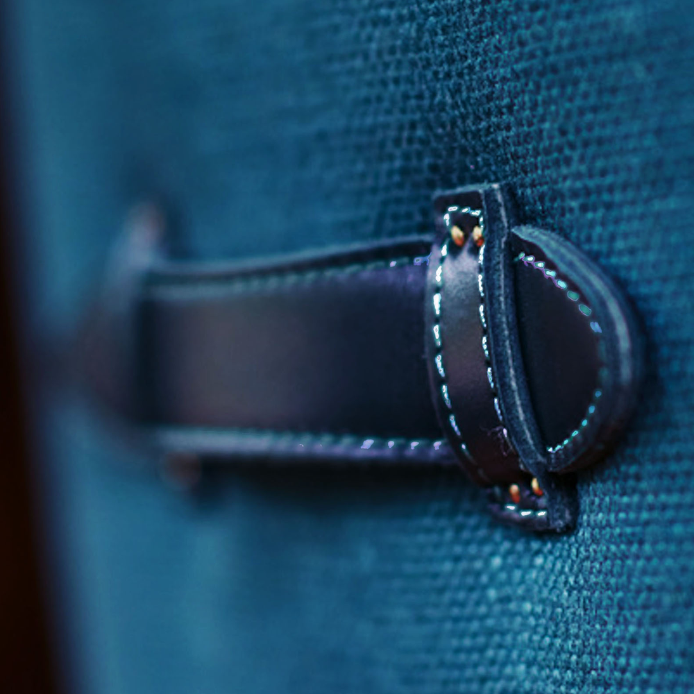 Möbelgriff LIFESTYLE aus Leder - navy