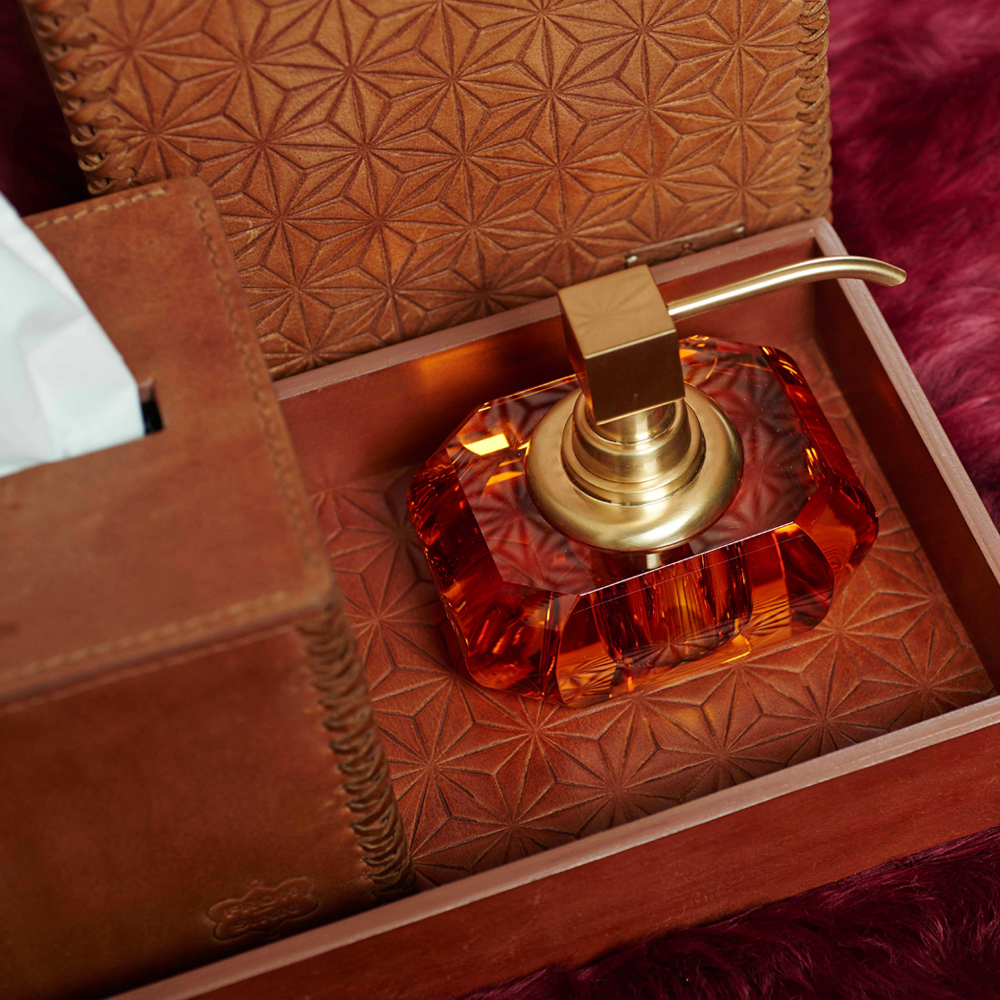 Cognac farbige Papiertuchbox