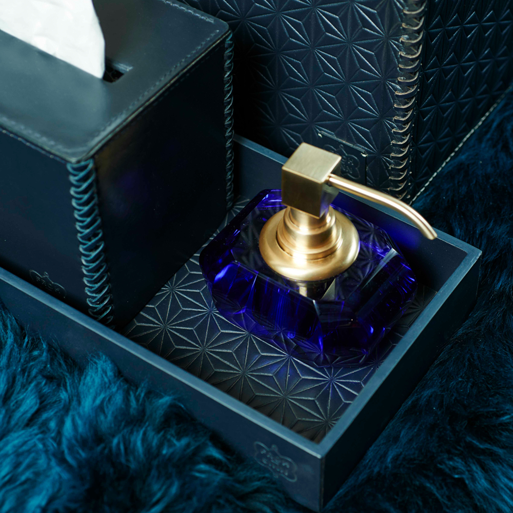 Navy farbige Papiertuchbox