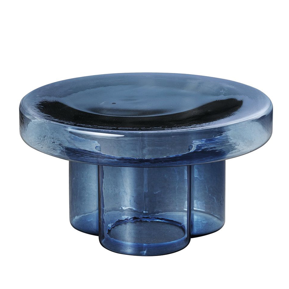 Coffee table SODA glass - blue