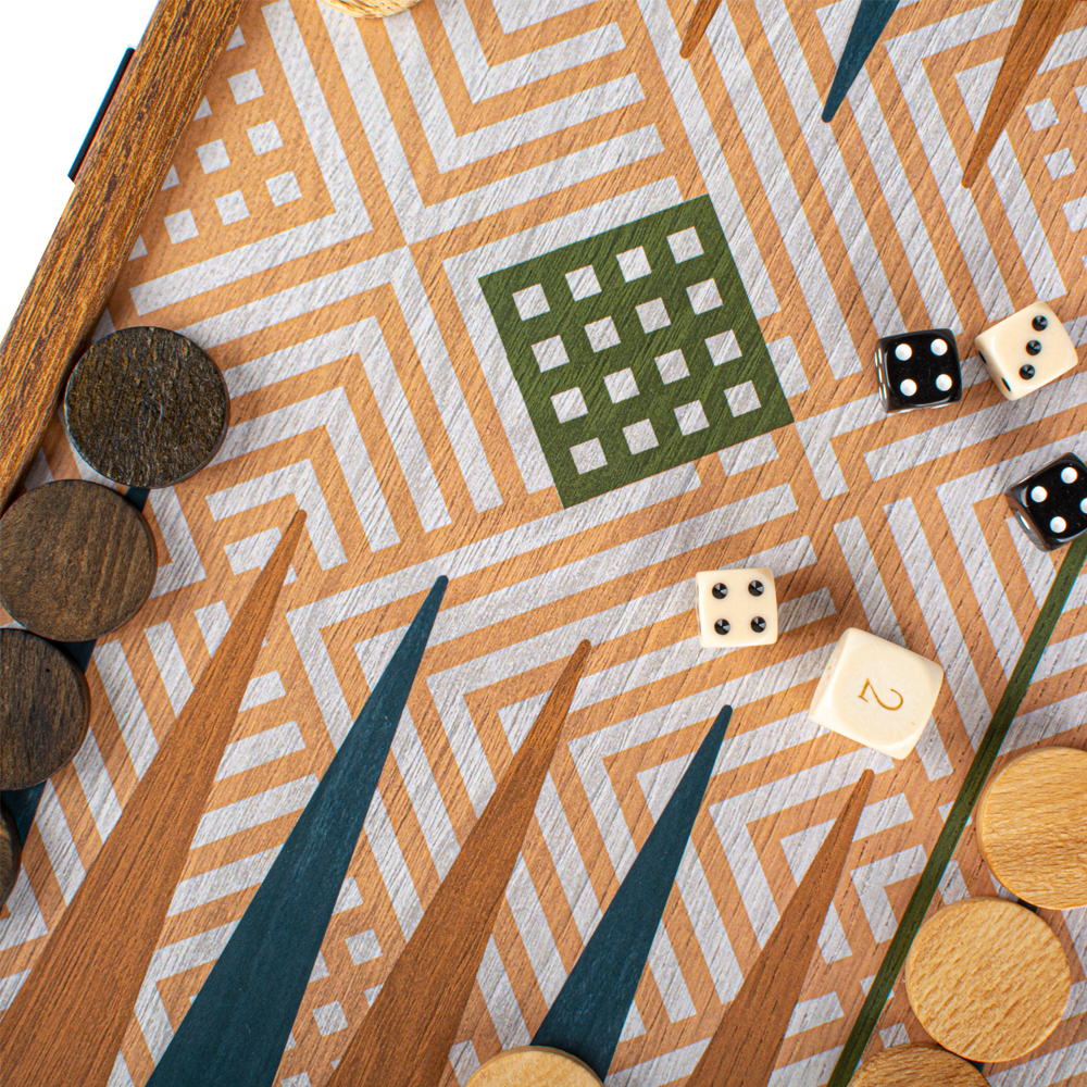 Spiel Set aus Holz - retro design