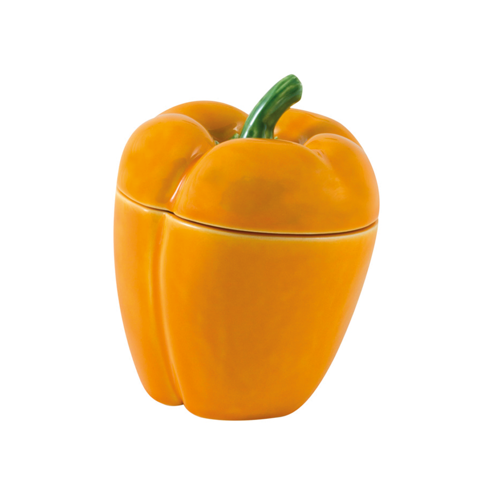 Pimiento Keramik Paprika Aufbewahrung Bordallo Pinheiro gelb