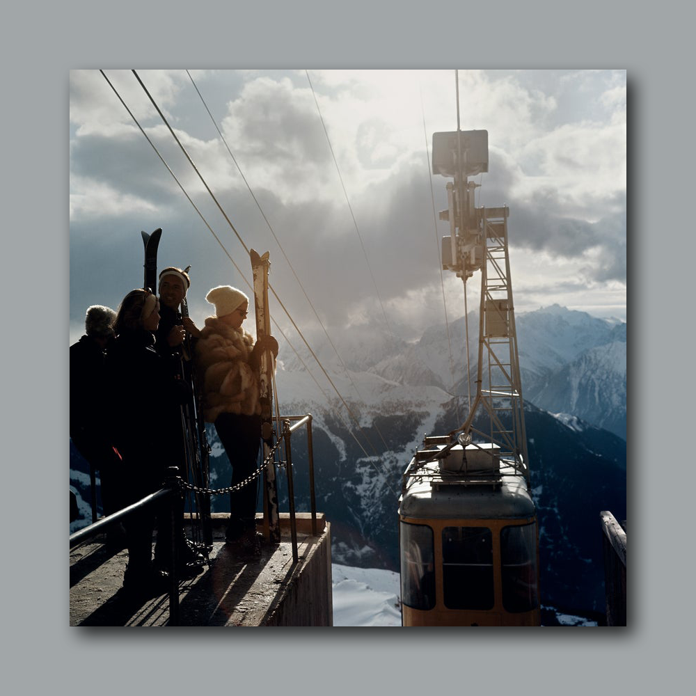 Wandbild Acrylglas Slim Aarons - Alpine Skiing
