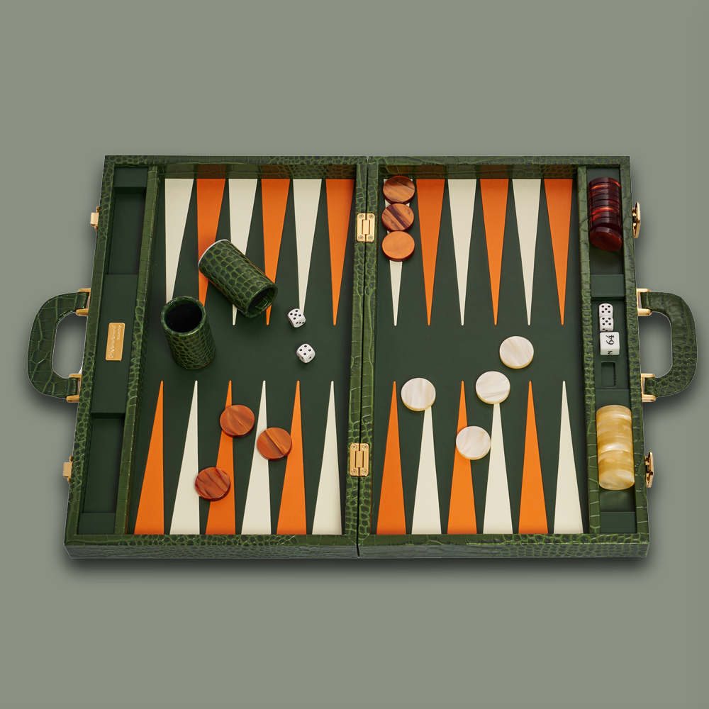 Backgammon Koffer - CROCODILE