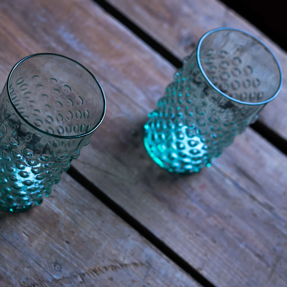 Wasserglas HOBNAIL - beryl