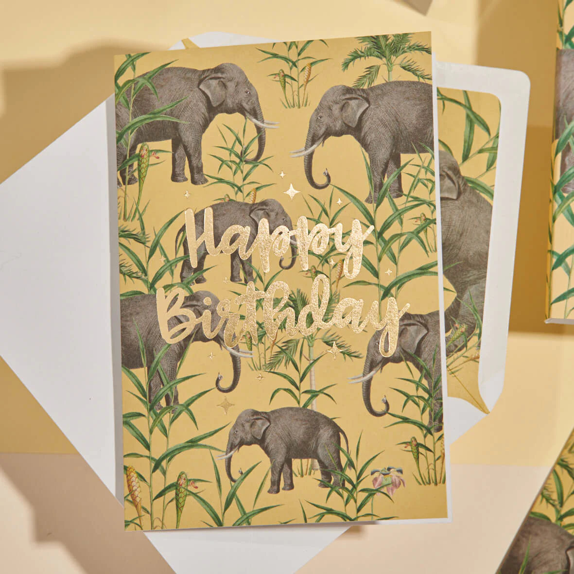 Grusskarte Happy Birthday - oscar the elephant