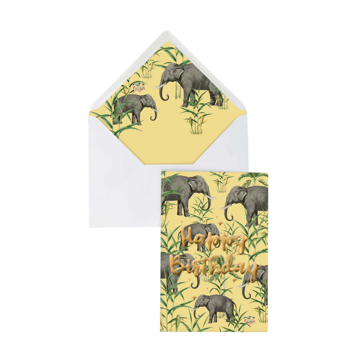 Grusskarte Happy Birthday - oscar the elephant