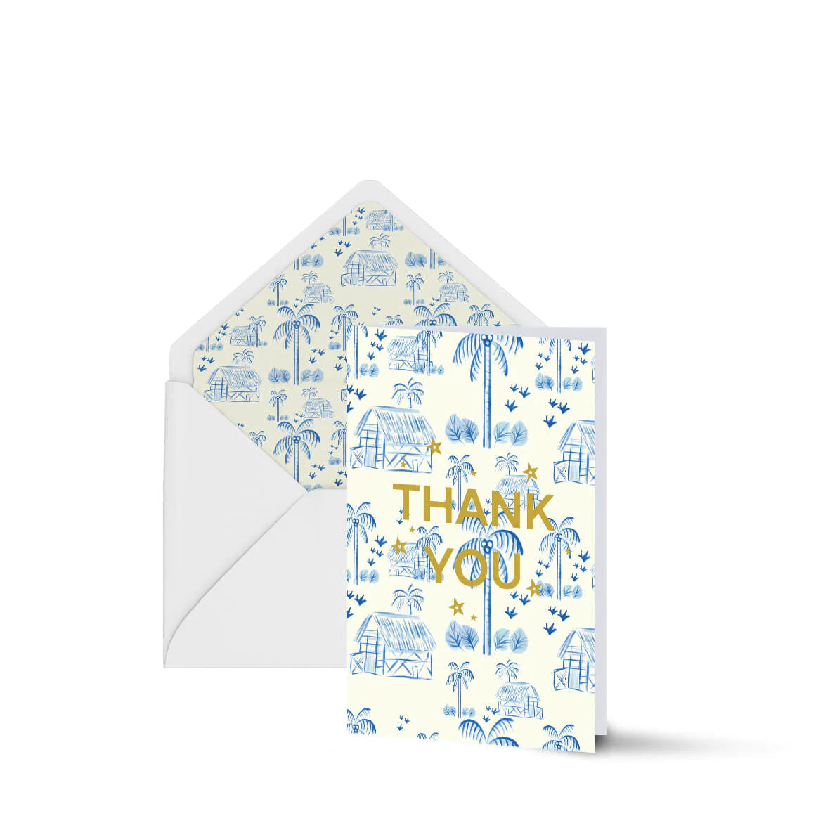Grusskarte Thank You - maui blue