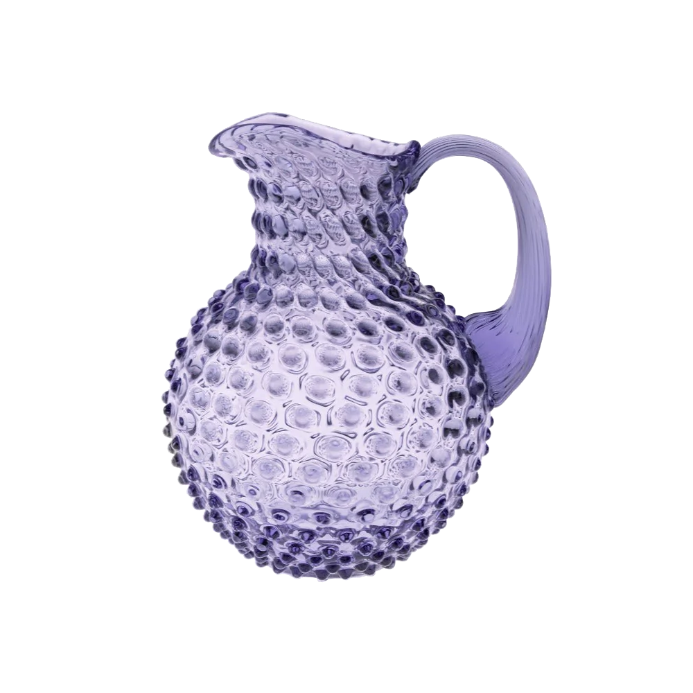 Crystal jug HOBNAIL - lavender