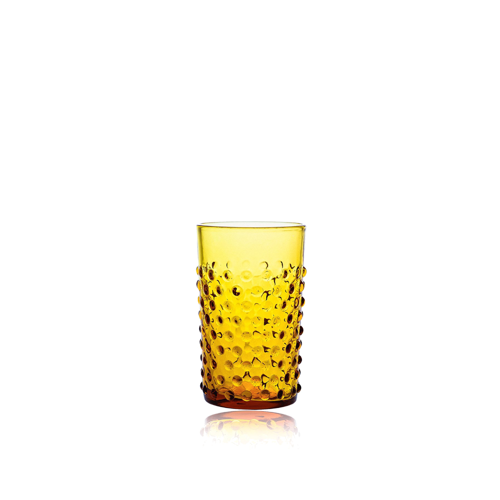 Wasserglas HOBNAIL - amber