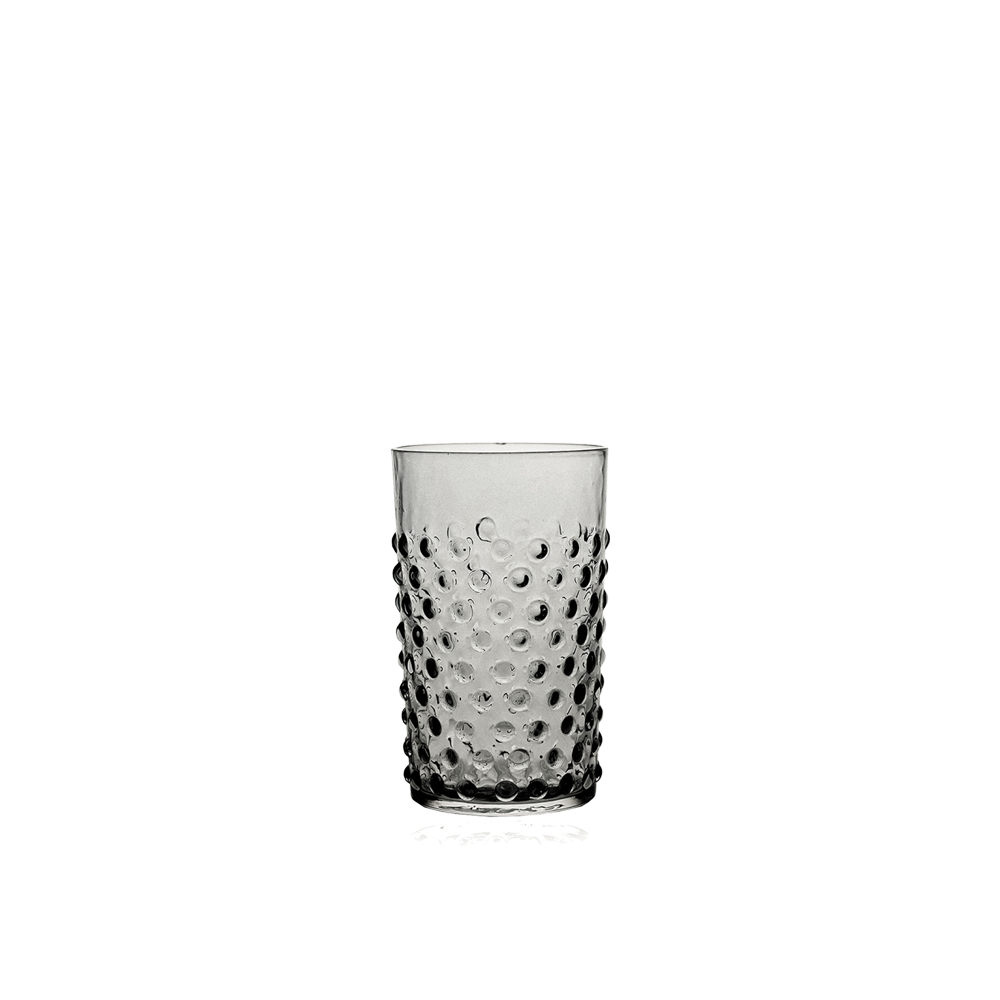 Wasserglas HOBNAIL - grey smoke