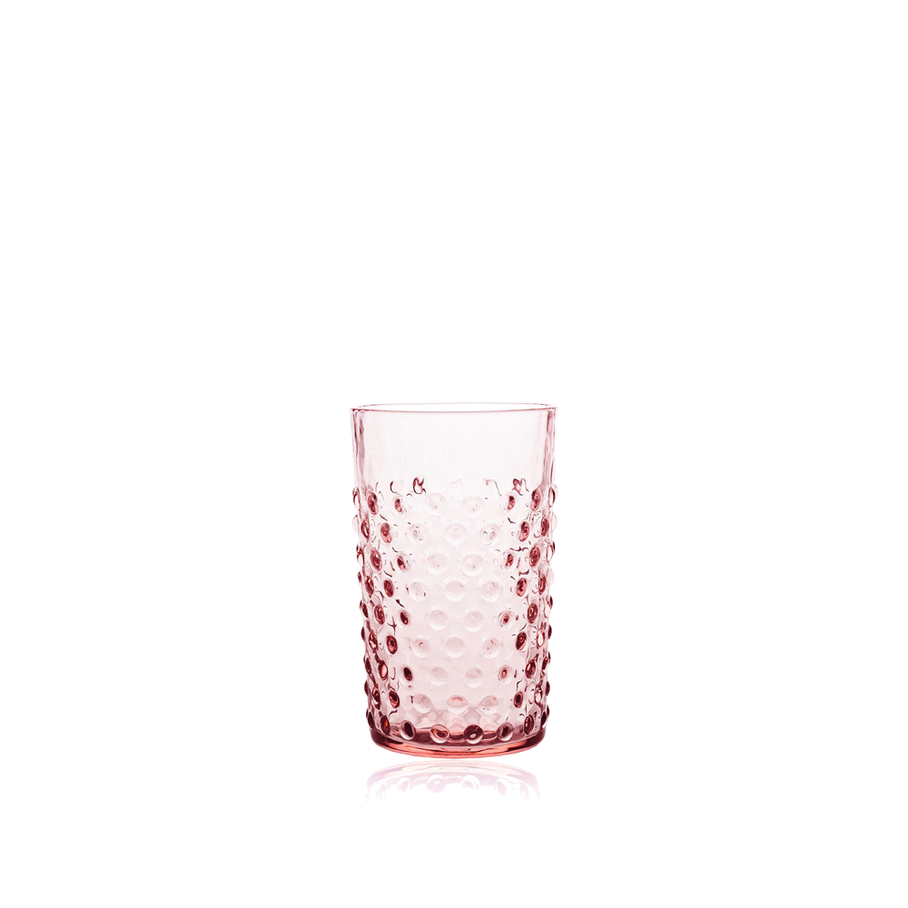 Wasserglas HOBNAIL - rosaline