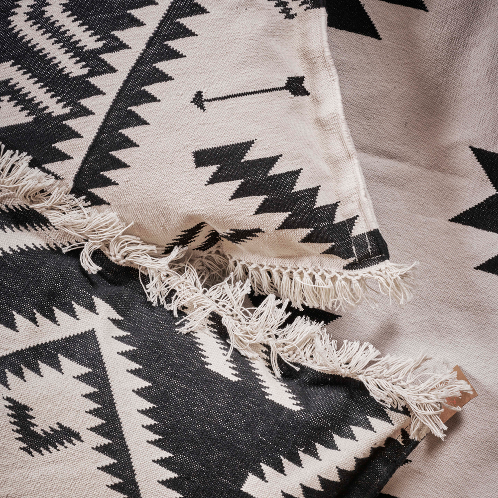 Teppich NAVAJO - black&amp;white