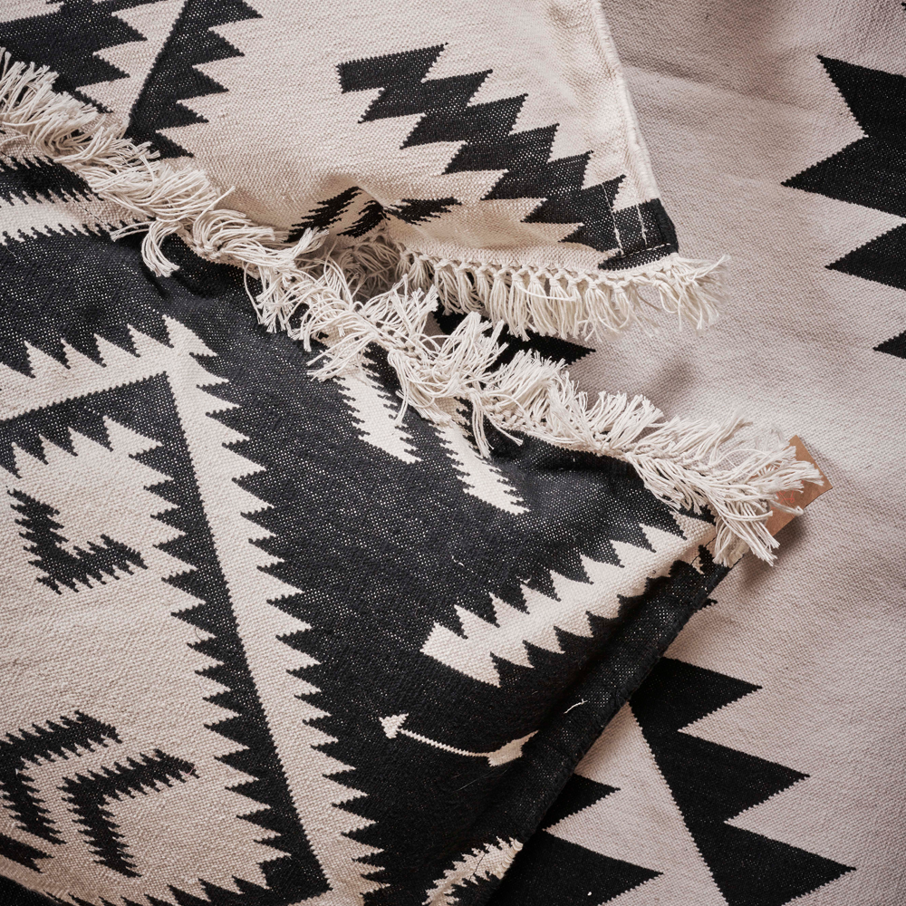 Kissen NAVAJO - white&amp;black