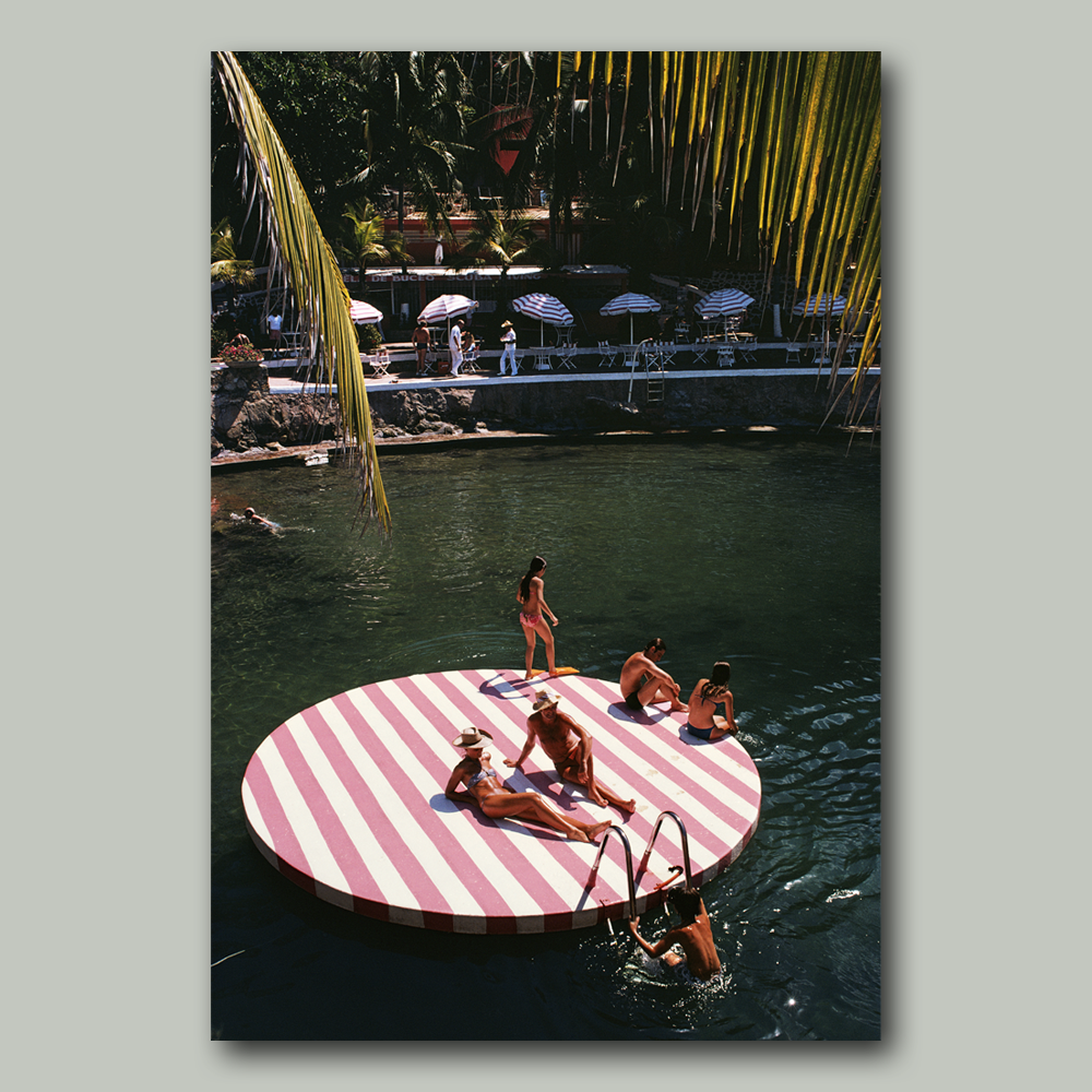 Wandbild Acrylglas Slim Aarons - La Concha Beach Club