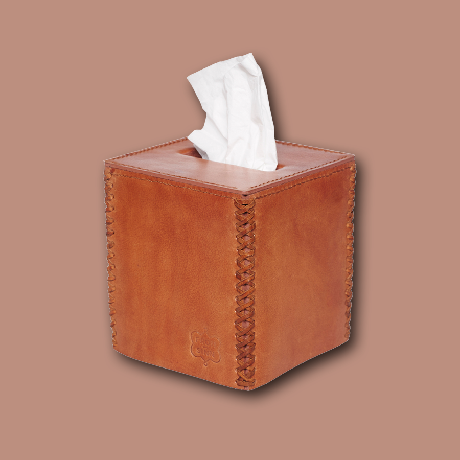 Cognac farbige Papiertuchbox