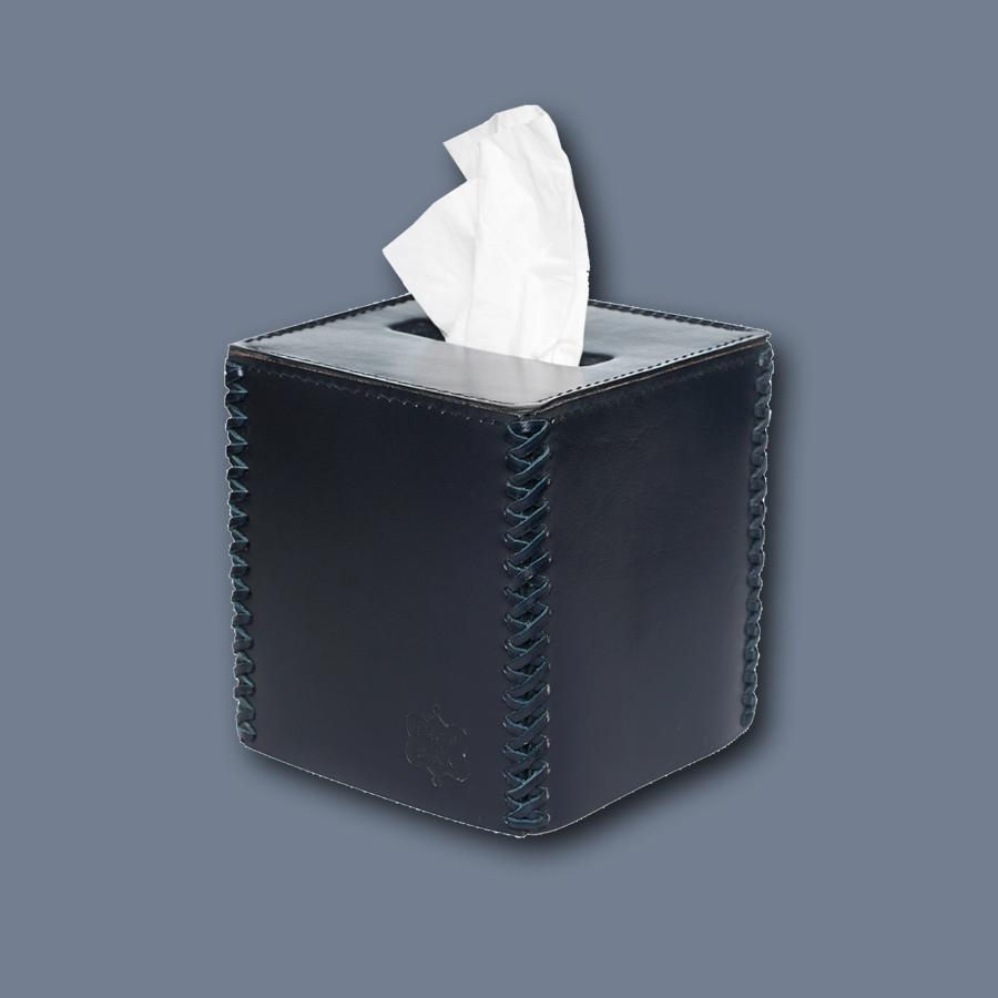 Navy farbige Papiertuchbox