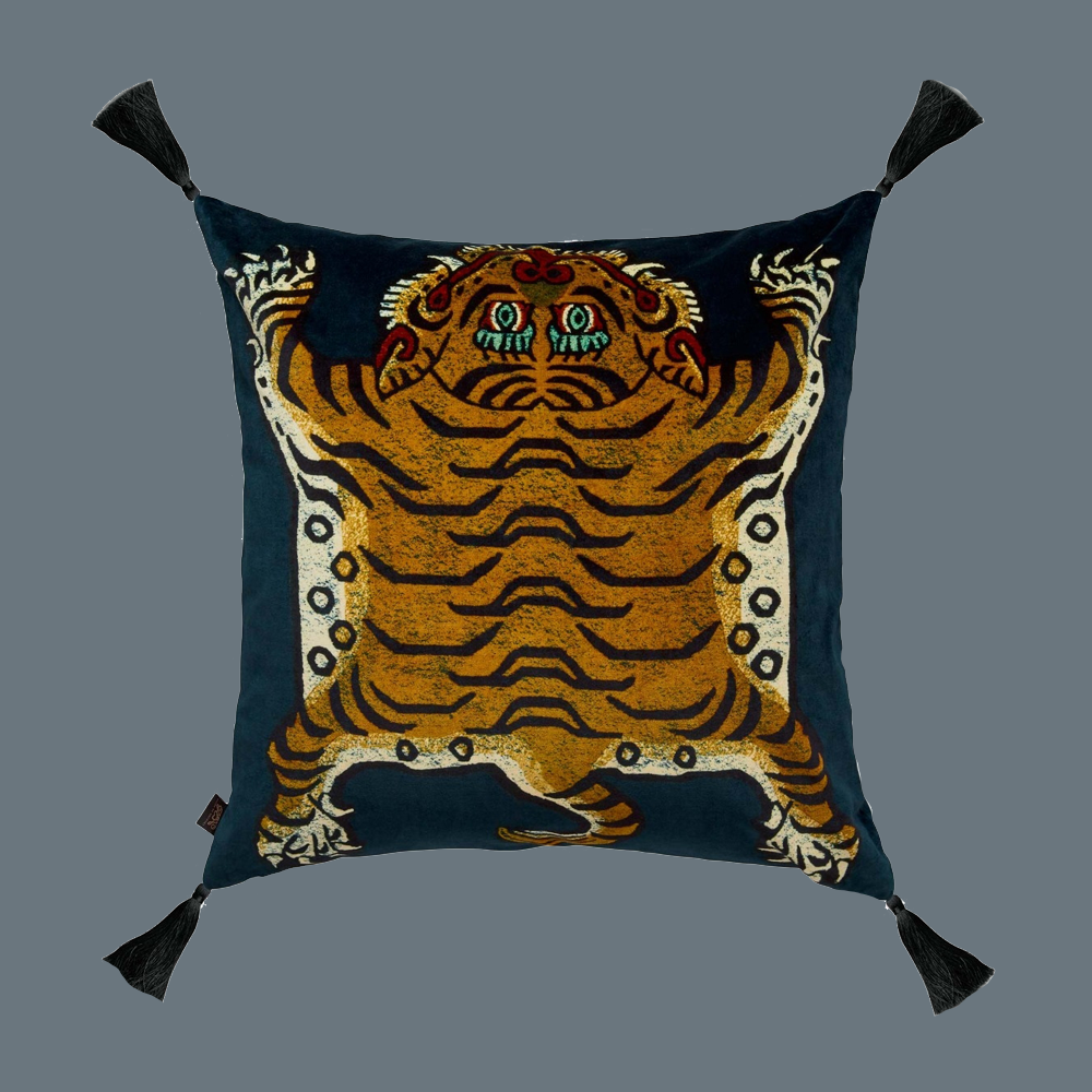 SABER large velvet cushion - midnight