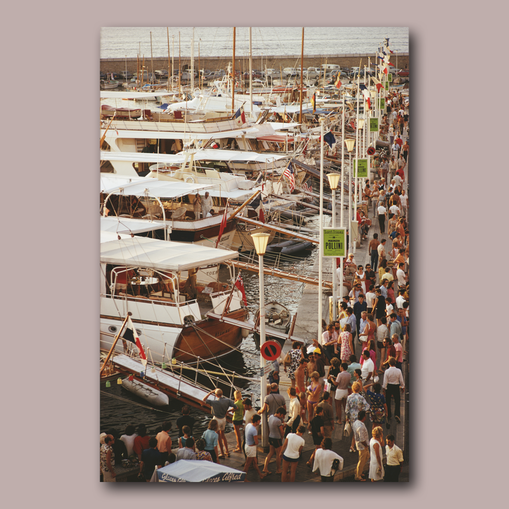 Wandbild Acrylglas Slim Aarons - Saint Tropez Seafront