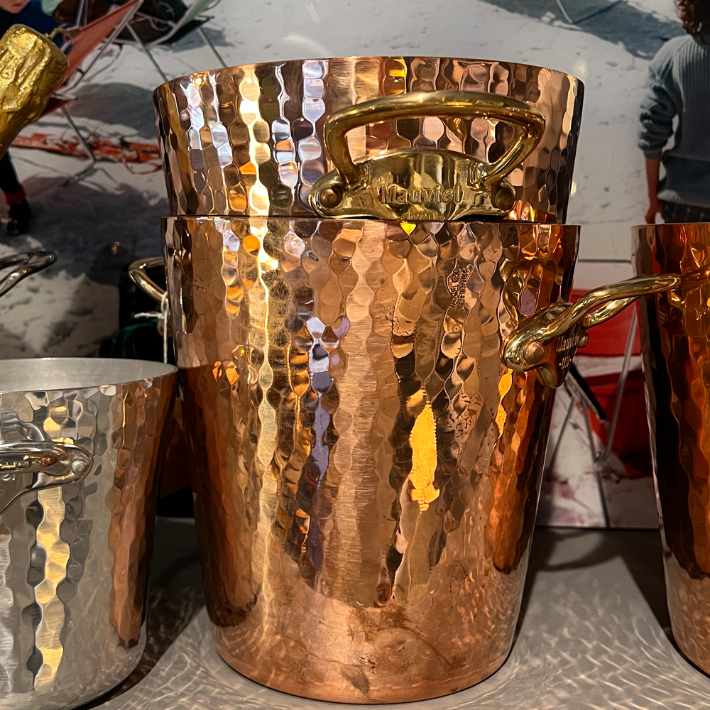 Champagnerkühler M30 - Kupfer / silber