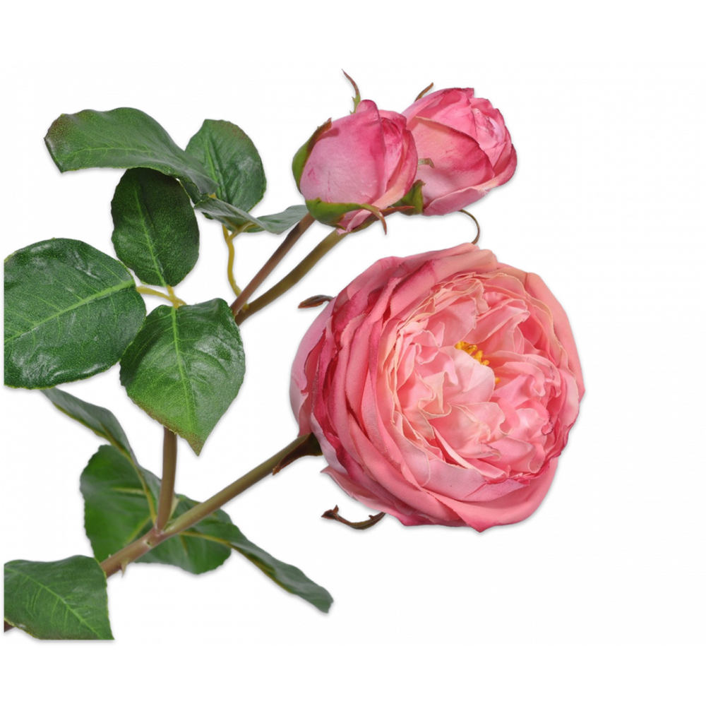 Kunstblume Rosen Zweig - rosa - FROHSINN