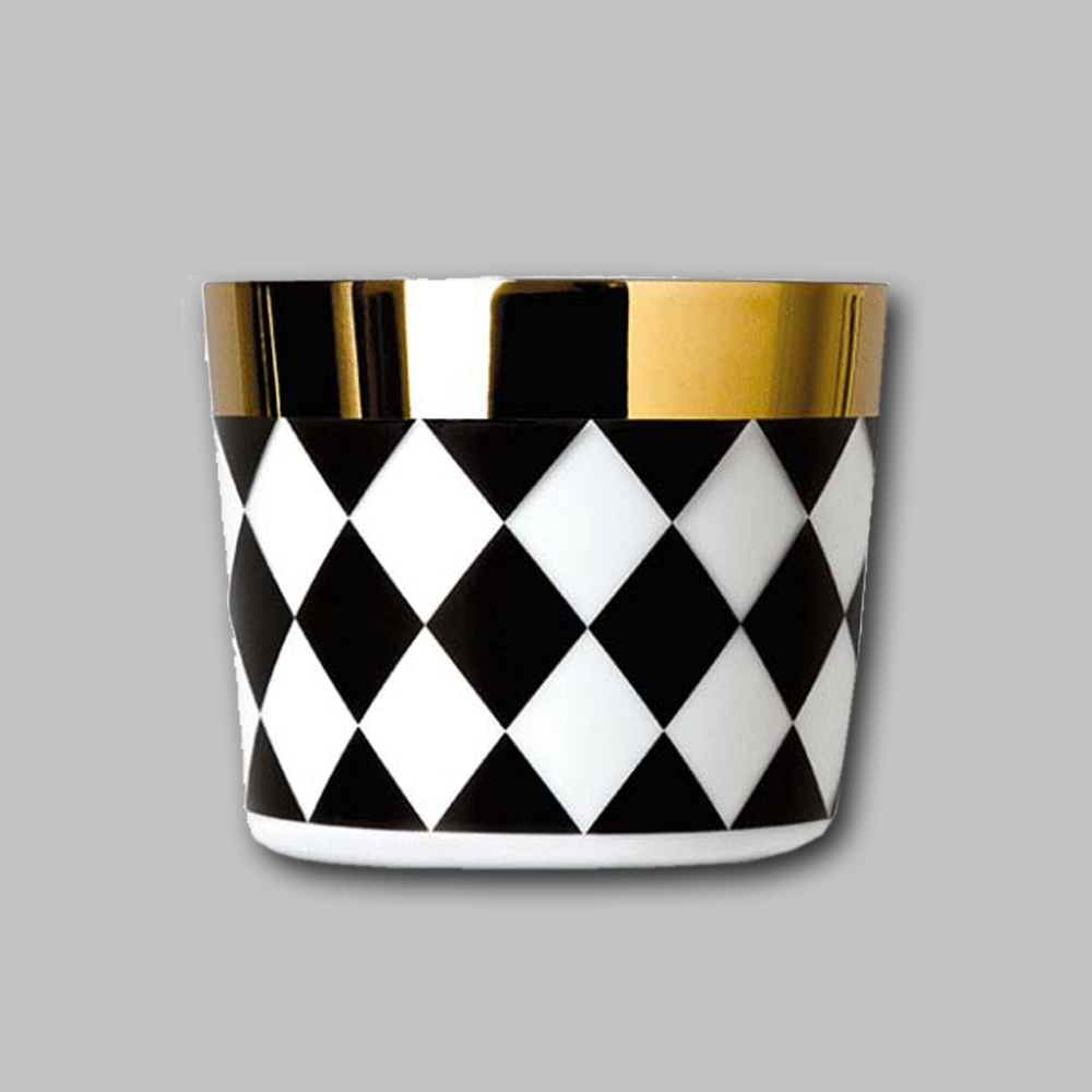 Champagnerbecher SIP OF GOLD Black and White - Check