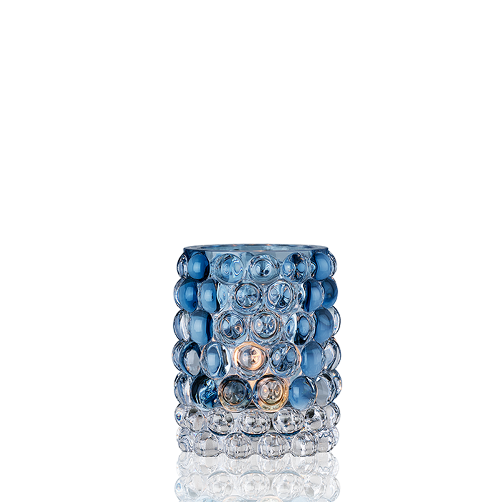 Windlicht HURRICANE BOULE sea blau