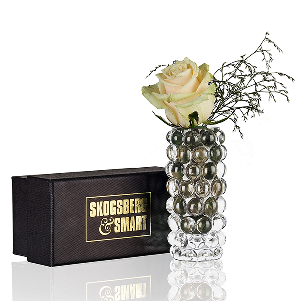 Vase HURRICANE BOULE mini - tobacco/braungrau