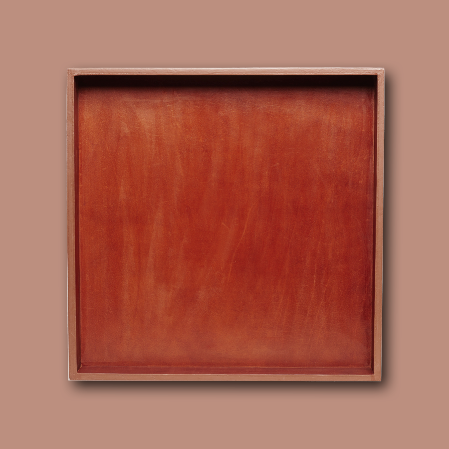 Serviertablett in cognac