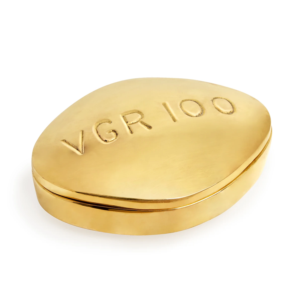 Brass Pill Box - Viagra