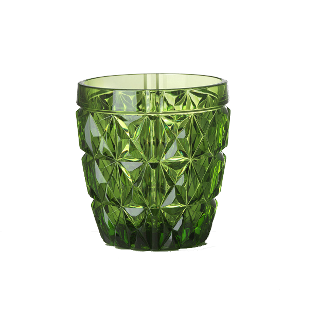 Wasserglas STELLA aus Acrylglas von Mario Luca Giusti im Farbton grün