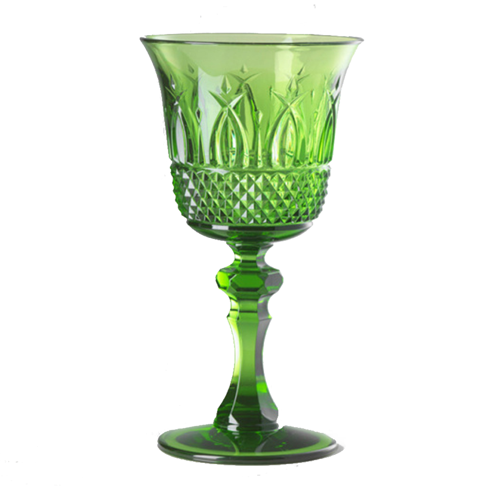 Weinglas ITALIA aus Acrylglas - grün