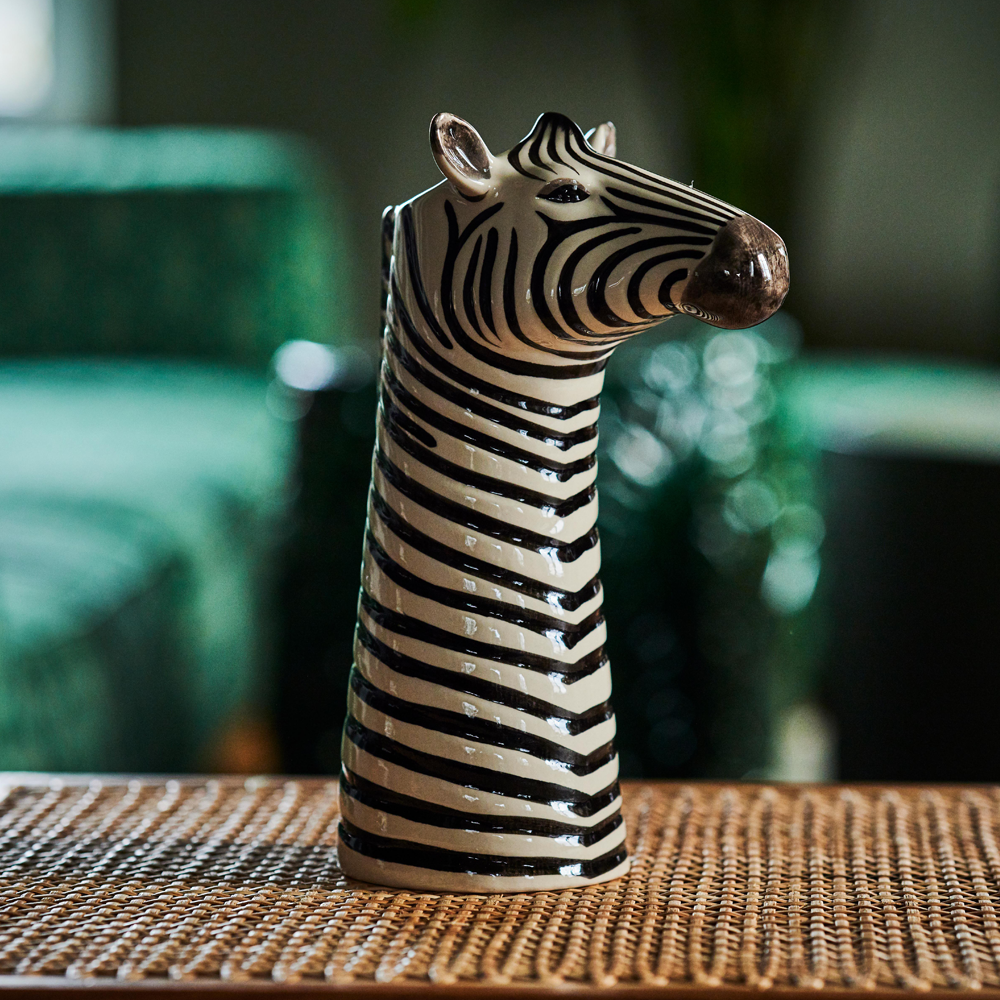 Zebra Blumen Vase